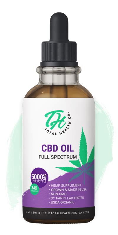 Cbd Tincture 5000mg Total Health Total Health Company