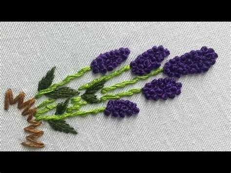 Lavender Flower Embroidery For Beginners Super Unique Flower