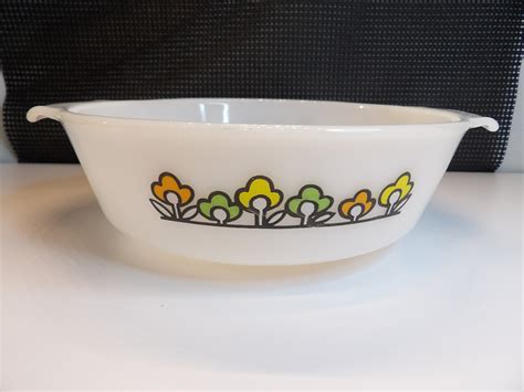 Fire King Anchor Hocking Casserole Dish Summerfield Pattern Etsy