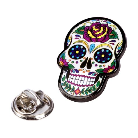 Sugar Skull Pin Etsy