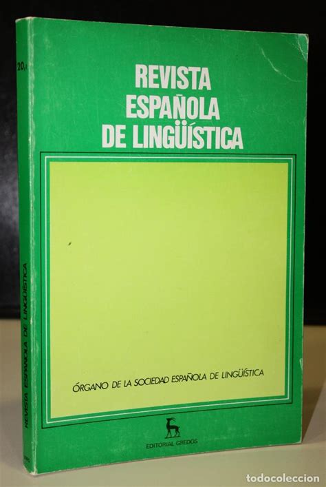 revista española de lingüística año 20 fasc 1 Comprar en