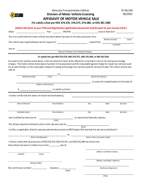 Ky Tc 96 159 2021 2022 Fill And Sign Printable Template Online Us Legal Forms