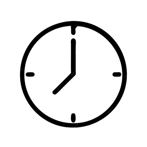 A Black And White Clock With A White Face And The Time Is 3 00