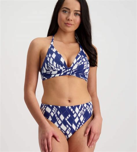 Moontide Swimwear Diamond Maze Mid Rise Bikini Pant