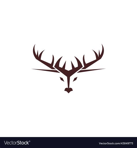 Stag icon logo design Royalty Free Vector Image