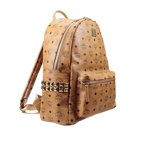 Mcm Backpack In Brown Leather Lyst