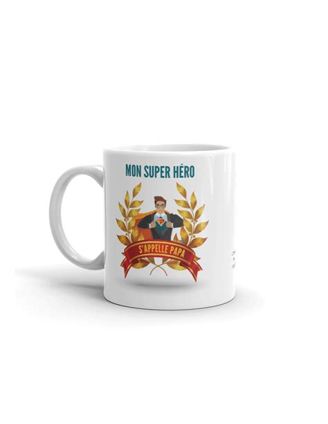 Tasse Mug Cadeau Papa Super Héro Idée Anniversaire Fête Des Pères