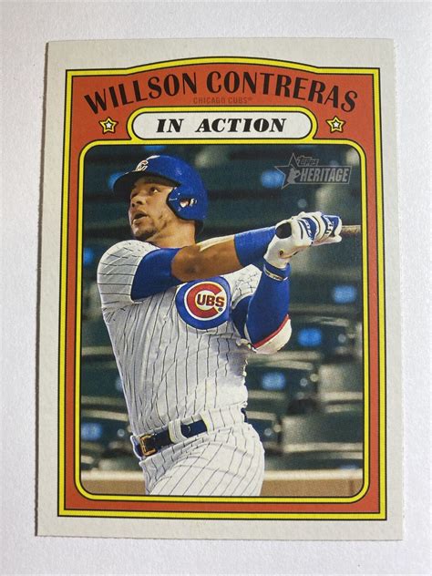 Topps Heritage In Action Willson Contreras For Sale Online