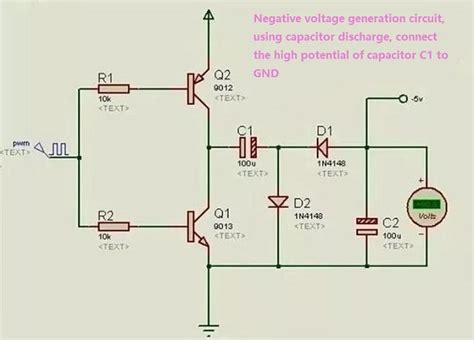 V V How Is The Negative Voltage Generated Attached Circuit