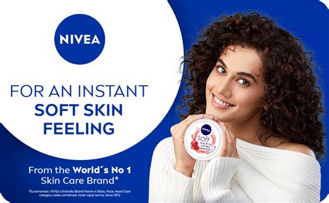 Nivea Soft Light Moisturizer Ml Peppy Pomegranate For Face Hand