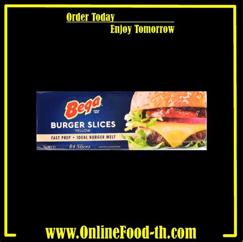 Yellow Burger Slices 1kg 84 Bega Online Food Thailand