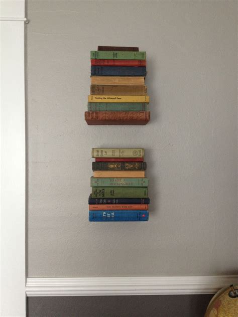 Floating Book Shelves Best Way To Display Vintage Books And Add Color