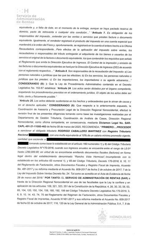SE NOTIFICA POR MEDIO DE TABLA DE AVISOS A RODRIGO CABALLERO MARTINEZ - SAR
