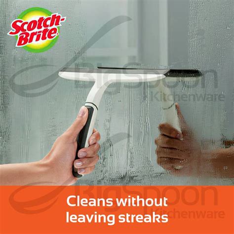 3m Scotch Brite Double Blade Squeegee Window Cleaner Glass Wiper Mirror