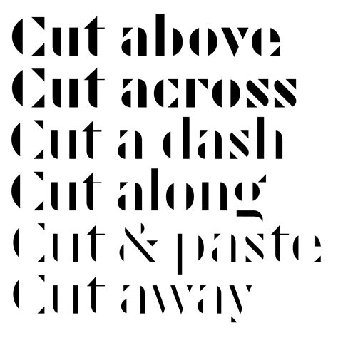 Cut – Typographica