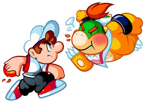 Commission Mario Jr Vs Bowser Jr By Jamesmantheregenold On Deviantart