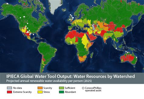 United Nations Water Scarcity Map