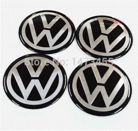 Aluminum Vw Volkswagen Wheel Center Cap Emblem Badge Decal Stickers Wheel Hub Stickers 565mm