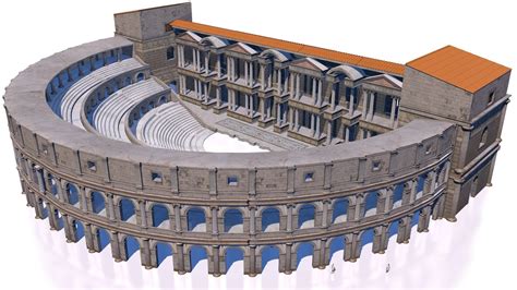 3D classical roman theater | CGTrader