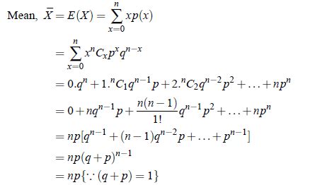 Variance And Standard Deviation Of Binomial Distribution