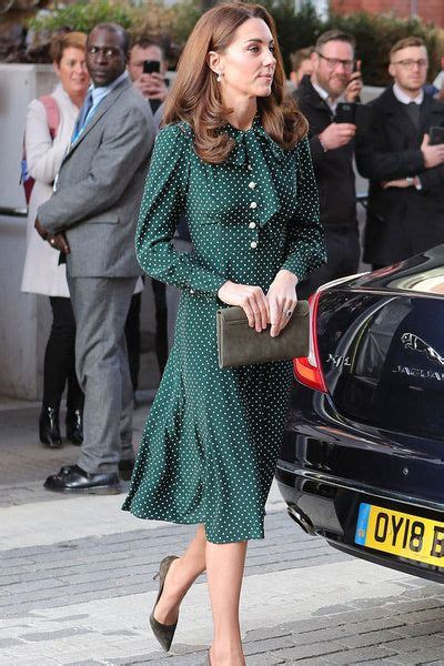 Kate Middleton Green Polka Dot Dress Kate Middleton Kleid Prinz