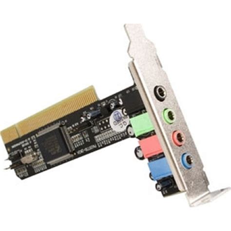 StarTech PCISOUND4LP 4 Channel Low Profile PCI Sound Adapter Card AC97