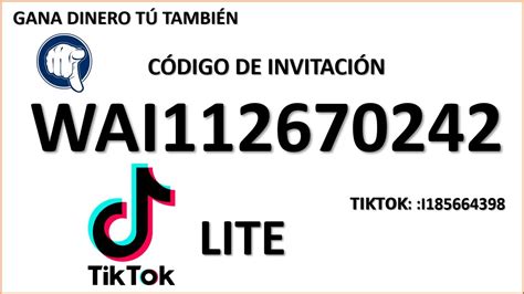 Tiktok Lite Codigo De Invitacion 2022 2023 Codigo De Invitacion Para