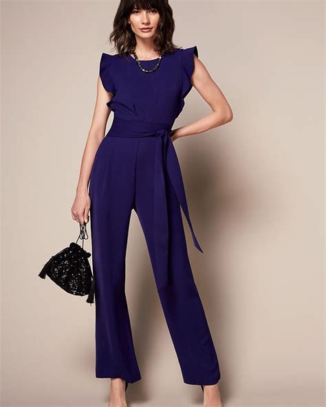 Feel Your Love Black Ruffled Wide Leg Jumpsuit Artofit