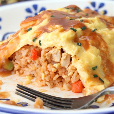 How To Make Omurice Japanese Rice Omelette Foxy Folksy