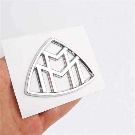 2pcs Maybach Emblem Rear Side Emblem Badge Logo Sticker Self Adhesive ...