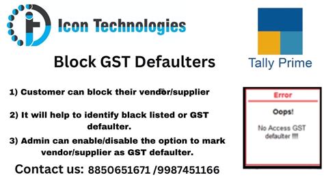 Block GST Defaulters YouTube