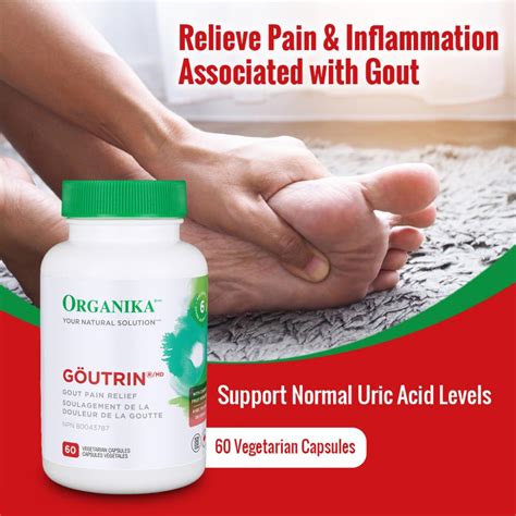 Goutrin Gout Supplement Relief For Gout Pain Lower Uric Acid Vitaminmall