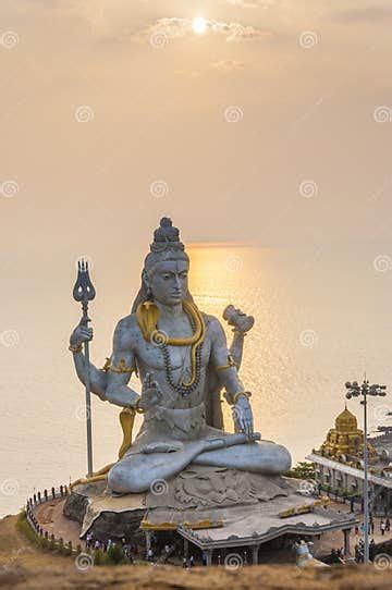 The Statue of Great Lord Shiva in Murudeshwar Temple. Editorial Image - Image of ancient, human ...