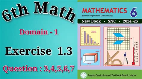 6th Class Math Chapter 1 Exercise 1 3 Q 3 7 Class 6th Math Exercise 1 3 Exercise 1 3 Class