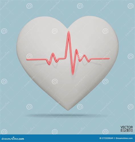 White Heart With White Pulse Line Icon For Design Heart Pulse