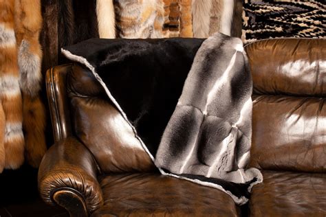 Luxurious Chinchilla Fur Blankets And Real Fur Throws