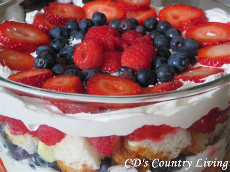 Patriotic Trifle Dessert Pallet And Pantry