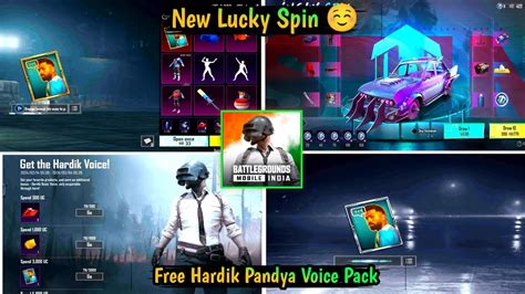 Hardik Pandya Voice Pack Crate Opening 😍 Free Crate Opening Bgmi