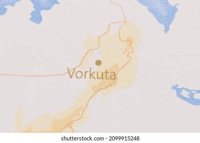 Realistic Map Vorkuta Stock Photo 2099915248 | Shutterstock