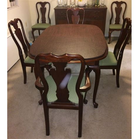 Cherryvale American Drew 7 Piece Extendable Oval Dining Set In Cherry Aptdeco