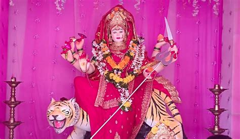 A Huge Crowd Of Devotees At Mahalakshmi Mata Temple In Dahanu Taluka