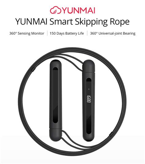 Yunmai Premium Smart Rope black 3m - Mi Store