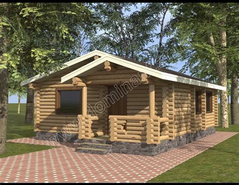 Проект «Дафна» - Деревянный дом 7х9,5 м под ключ недорого, без ...