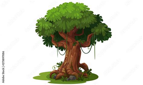 Beautiful tree concept art 1 vector de Stock | Adobe Stock