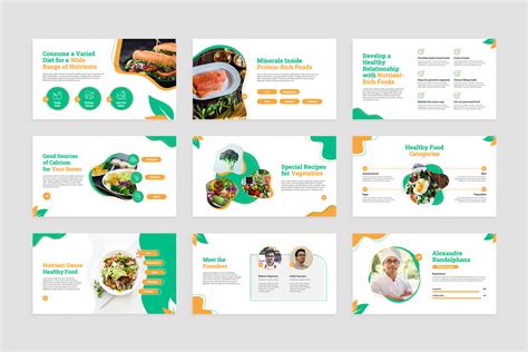 Diet and Nutrition PowerPoint Presentation Template - Graphue