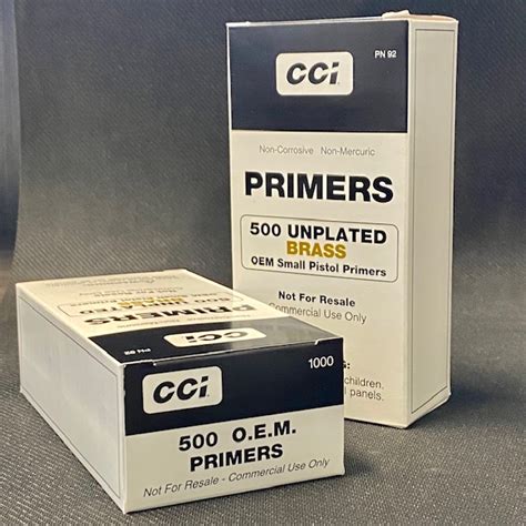 Cci Small Pistol Primers Ct From Diamond K Brass Order Today