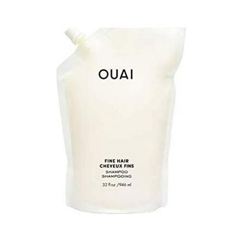 Ouai Fine Shampoo Refill Pouch Bring Fine Hair To The Next Level With Strengthening Keratin