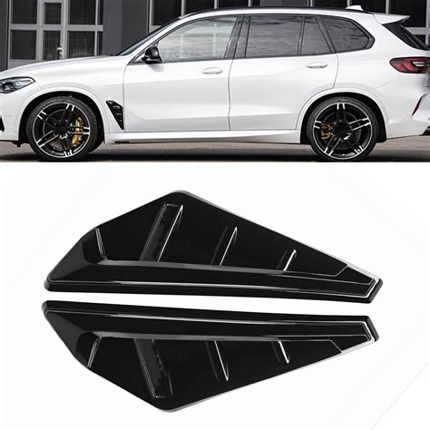 For Bmw X5 G05 X5m F95 2019 22 Car Front Fender Side Air Vent Cover Panel Black Ebay