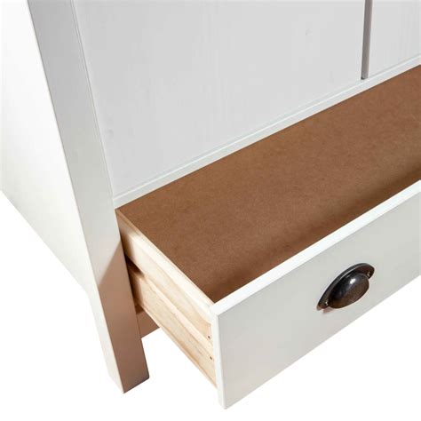 L Pwshymi Garde Robe Portes Hill Blanc X X Cm Bois De