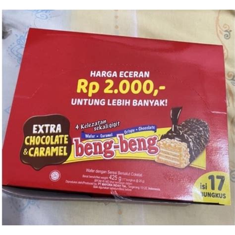 Jual Beng Beng Wafer Caramel Crispy Chocolate 1 Box Beng Beng 1 Dus